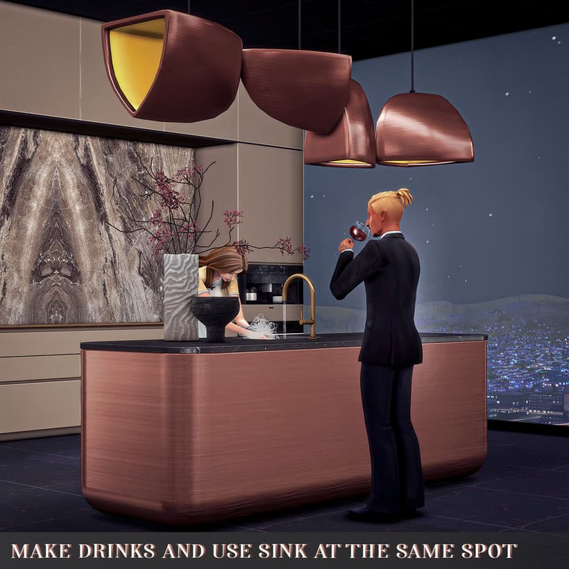 Галерея мода Набор для бара Copper Luxurious Bar #1